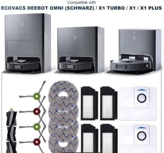 Набір для ecovacs deebot x1 мішки фільтр щітка