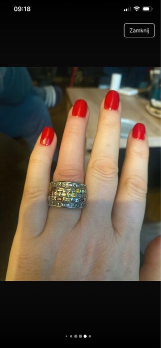 Pierścionek srebny rozmiar 17,3