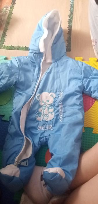 Теплі хлопчик 56-68 розмір 3-9 місяців чоловічок+безкоштовно