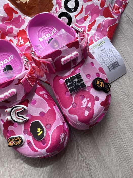 Crocs X Bape Pink 38