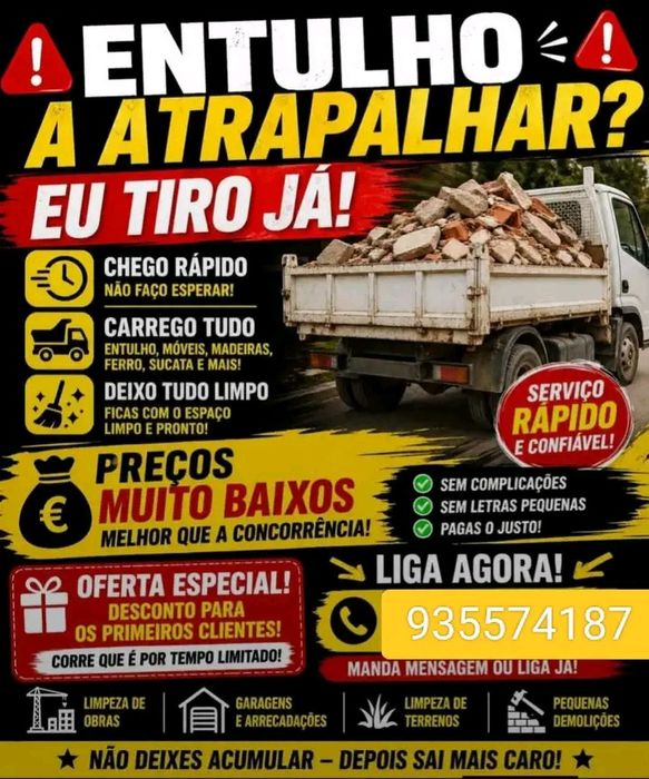 Faço retirada de entulho