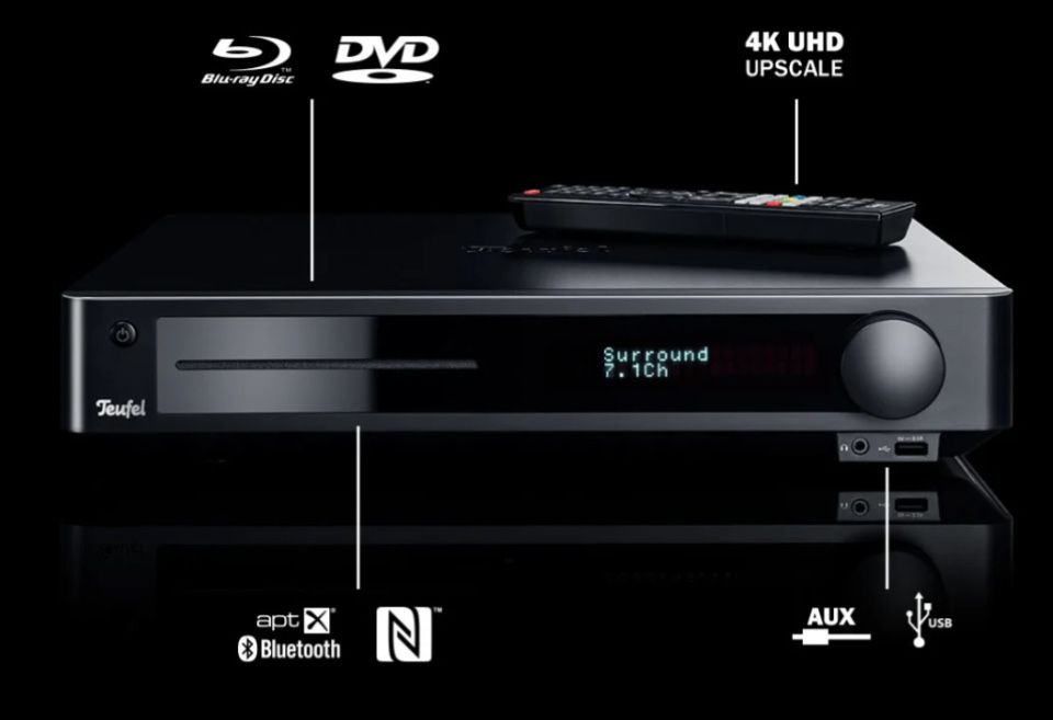 Teufel Impaq 8000 Bluetooth/amplituner Blu-ray 7.1/slim/klasa D