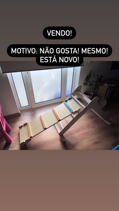 Triângulo com prancha de escalada
