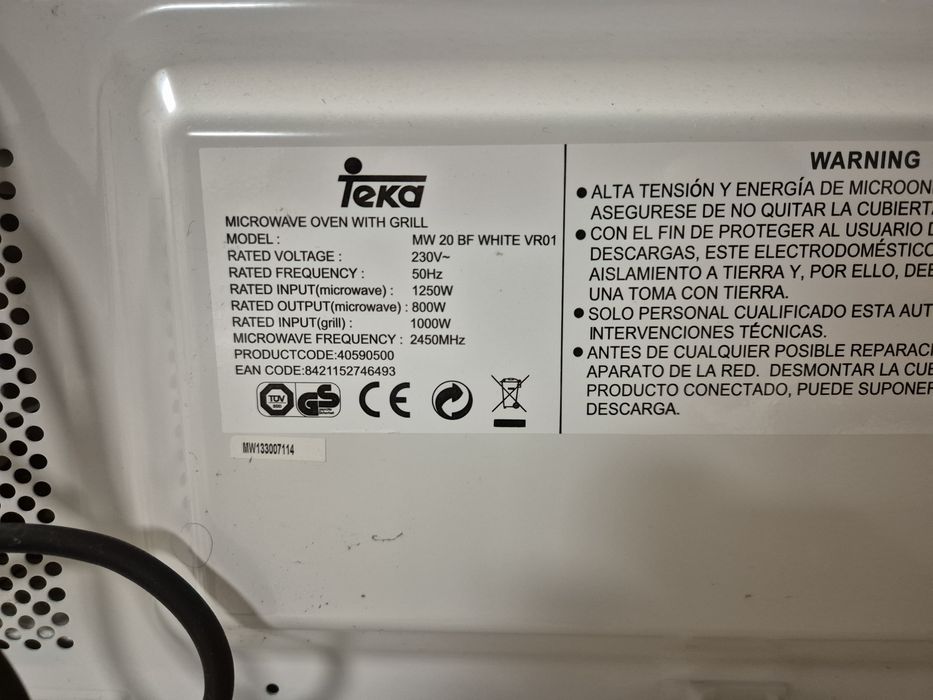 Microondas Teka com grill