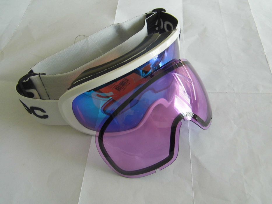 Gogle narciarskie POC Fovea Mid Clarity Comp Białe soczewki S2 i S1