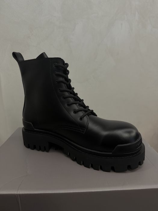 Balenciaga Strike Leather 005 ботинки черевики