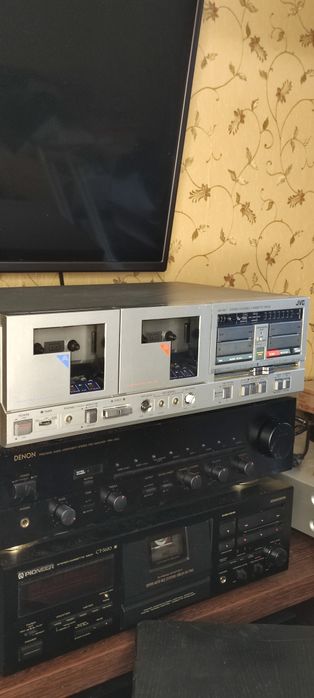 Дека двухкассетная, магнитофон JVC KD W7E