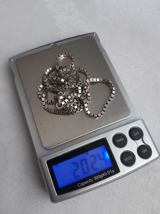 Cordão em prata caixa (Portugal) séc. XX