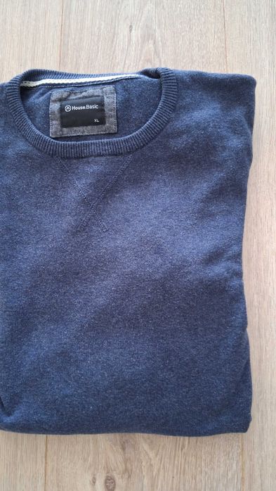 Sweter męski jasny granat rozmiar XL marki HOUSE BASIC
