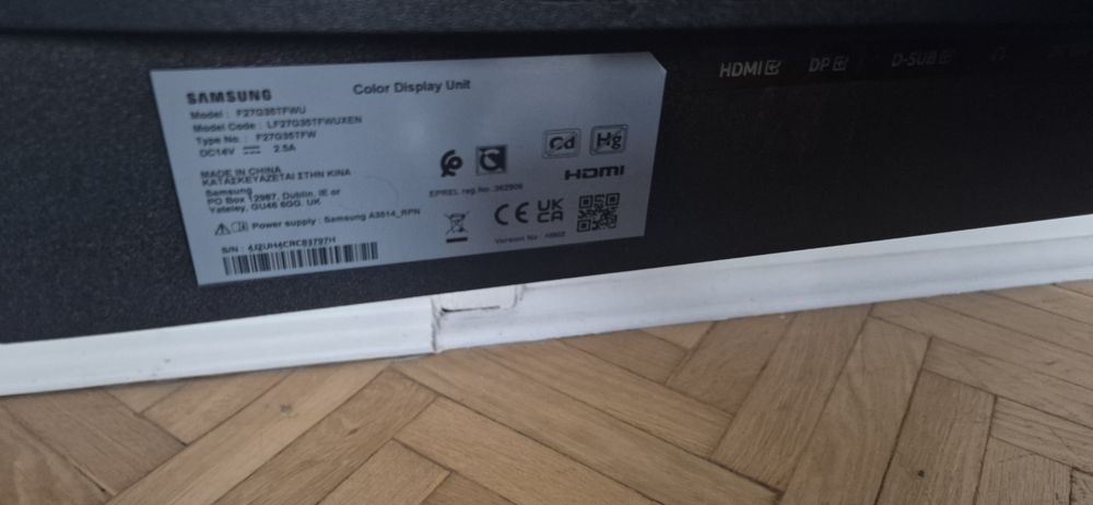 Monitor ekran samsung hdmi Odyssey g3 27