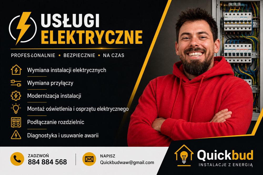 Elektryk Warszawa i okolice Awarie/Modernizacje/Nowe instalacje