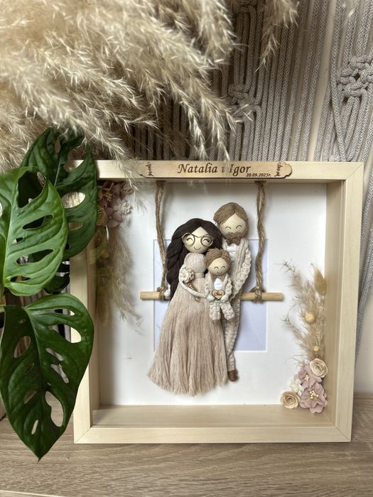 Prezent na ślub Rocznicę Podziekowania upominek dla Pary Młodej boho