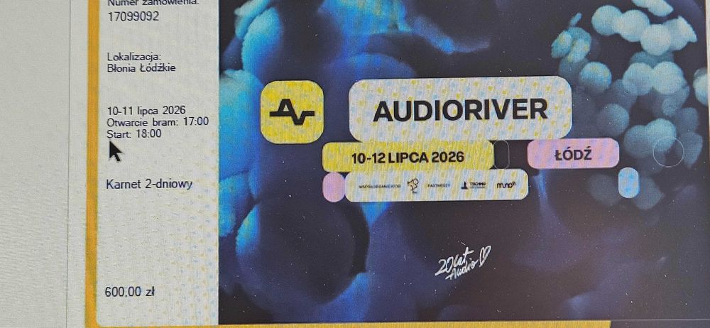 Bilety AUDIORIVER 10-11.07.2026