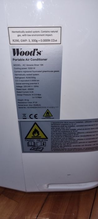 Klimatyzator pokojowy Woods AC Venezia 18K