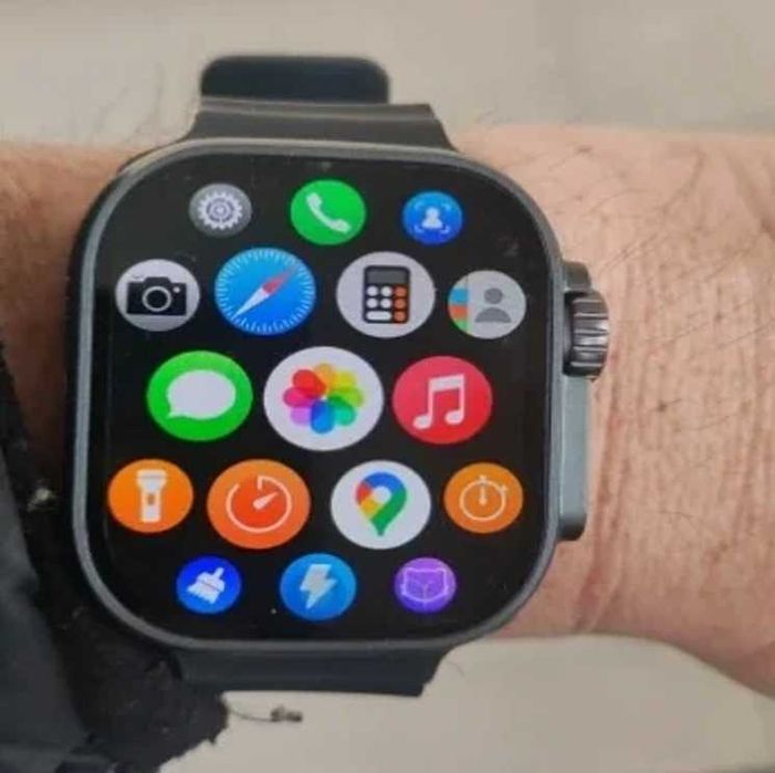 Крутые смарт часы Ultra 2 Smart Pro Black с AMOLED экраном Watch 49 мм