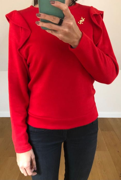 Sweter czerwony nowy