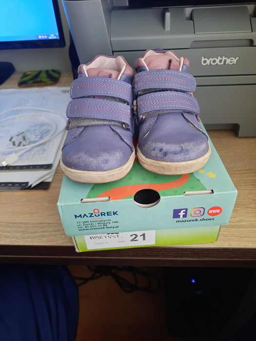 Buty skórzane Mazurek rozmiar 21 profilaktyczno-ortopedyczne (A-06)