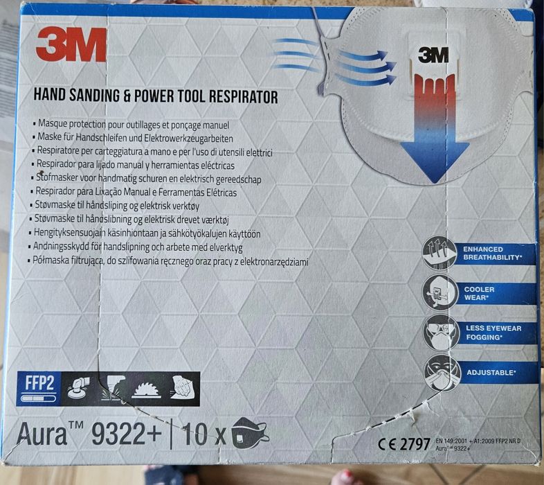 Półmaska filtrująca 3M 9322+ Aura