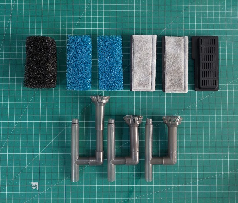 (Aquário) Skimer de superfície e Consumíveis para filtro cascata / hang on