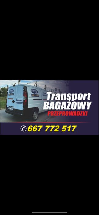 TAXI BAGAŻOWE/7 Dni w tyg./Tani TRANSPORT/ Przeprowadzki/Tanio/ Dzwoń