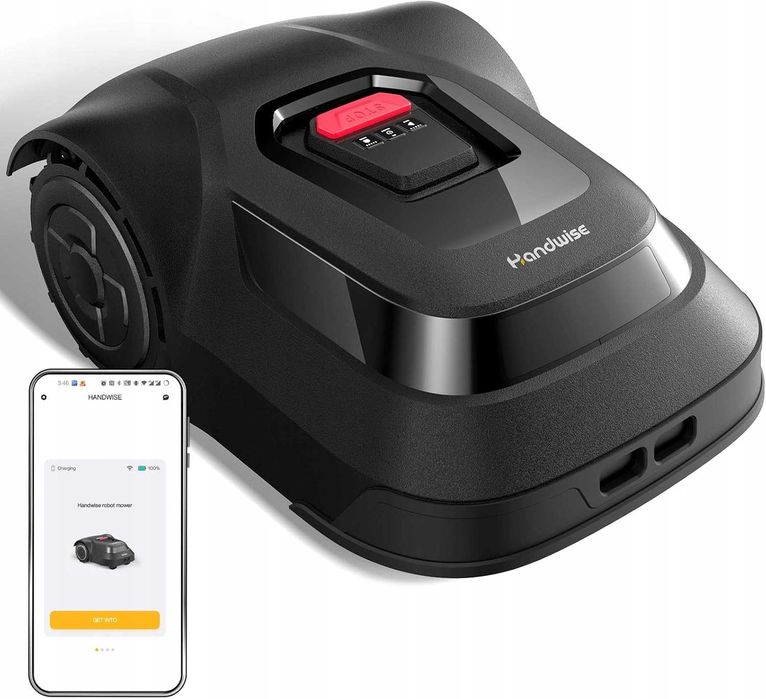 Robot koszący Handwise – 500 m², cichy, precyzyjny, z aplikacją i IPX6