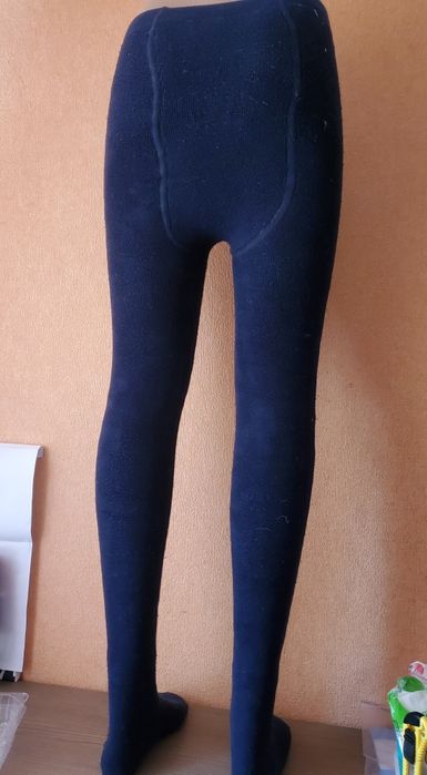 Колготки махрові на 12 років ,хлопок, б/в темно сині