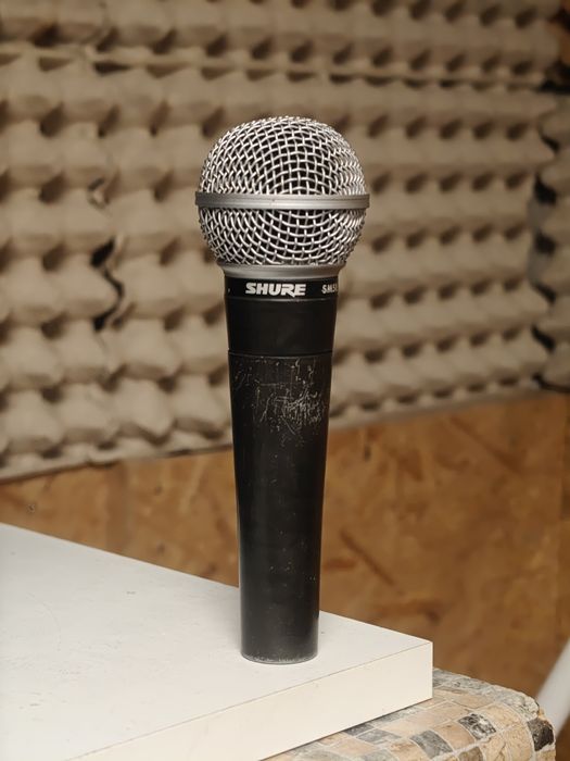 Shure SM58 mikrofon wokalny dynamiczny , początek lat 90, vintage