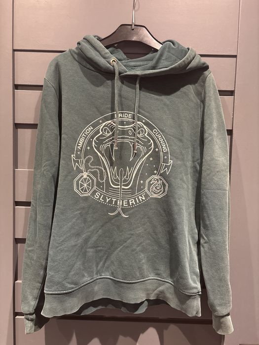 Slytherin - Zielona bluza z kapturem House M