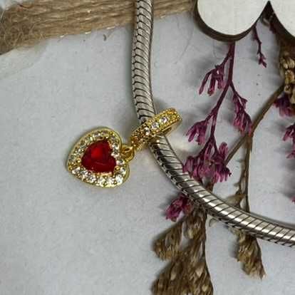 Charms zawieszka do bransoletki Serce