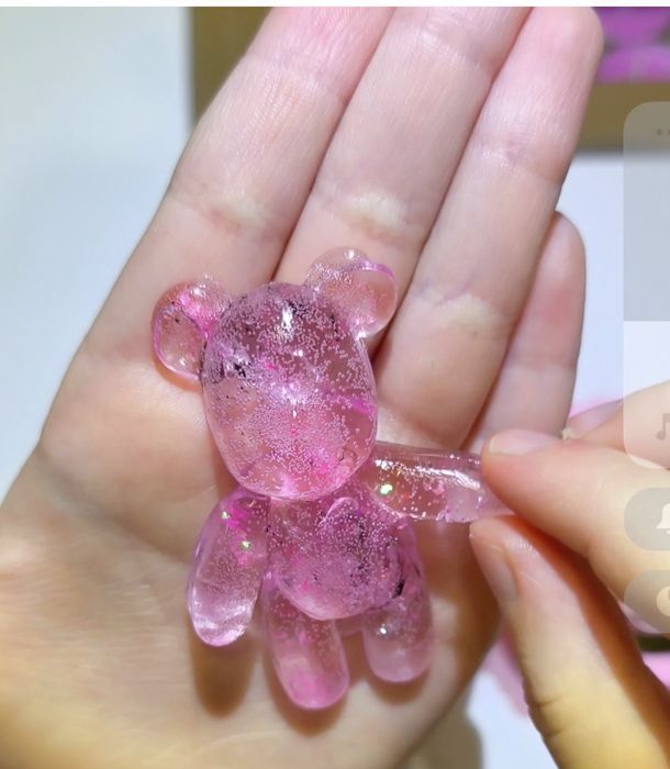 Желейні таба лапки та ведмедики. Антістрес лапки з желейного воску