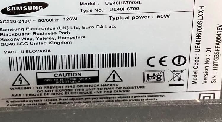 Telwizor Samsung UE40H6700