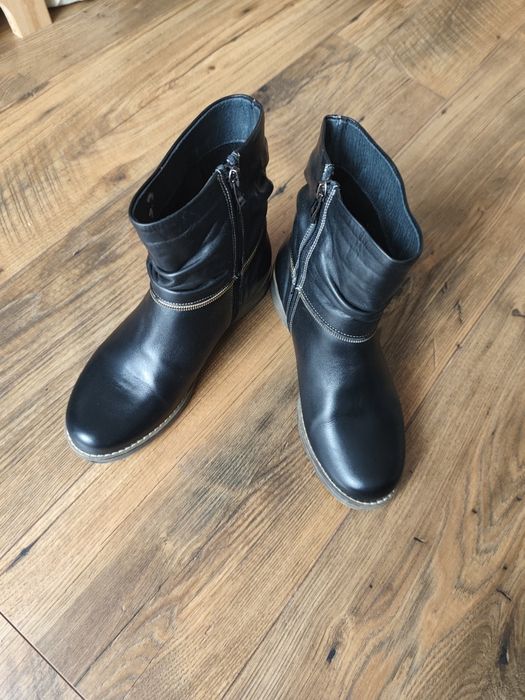 Botki damskie skórzane Lemar 36