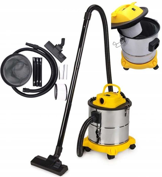 ODKURZACZ PRZEMYSŁOWY Do Popiołu Kominkowy 1650W Separator 20L