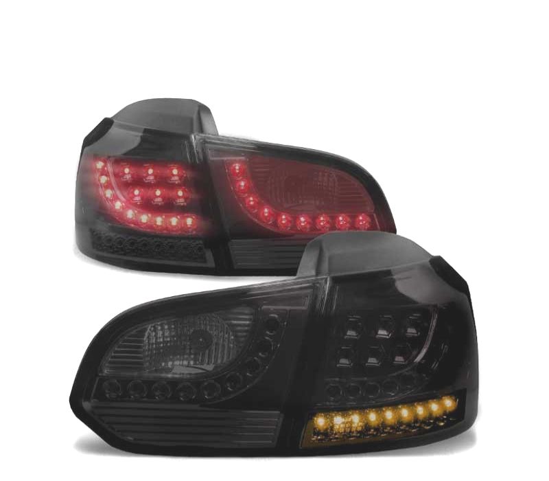 FAROLINS VOLKSWAGEN VW GOLF 6 08-12 FILL LED INDICADORES DINÂMICOS FUMADOS