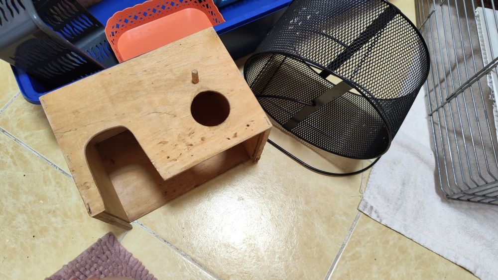 Клетка для крыс с дополнениями