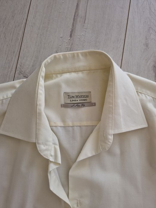 Koszula Tom Wypych slim fit L kremowa