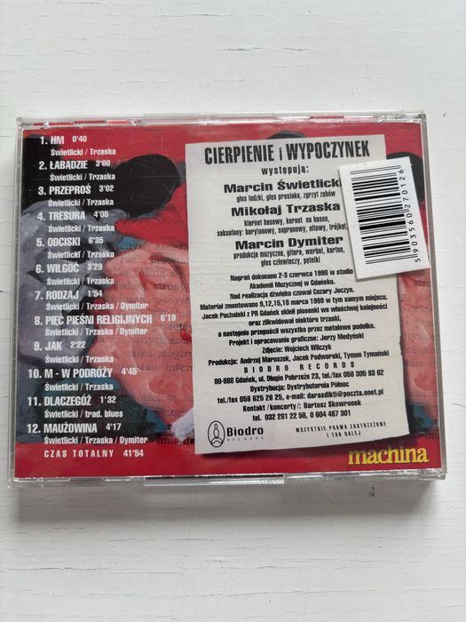 Świetlicki Trzaska Cierpienie i Wypoczynek CD 1999