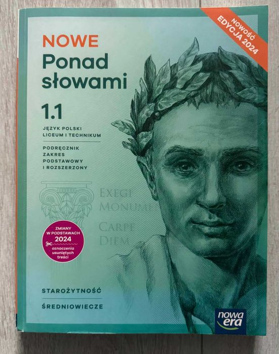 Podręcznik do klasy 1 szkoły średniej - j. polski Nowe Ponad słowami.
