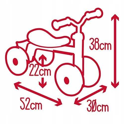 Rowerek biegowy Smoby Rookie czerwony