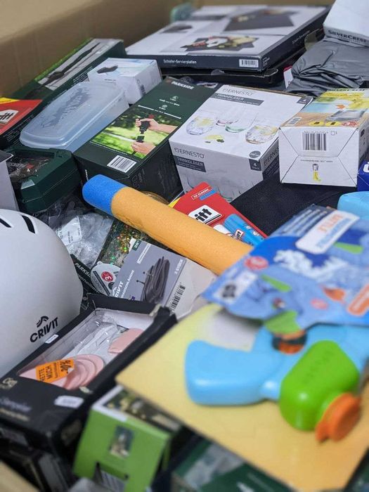 Ліквідаторська палета мікс товар на вагу – стартуй свій бізнес! 171 кг