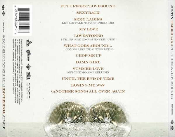 Justin Timberlake ‎– FutureSex / LoveSounds (CD)