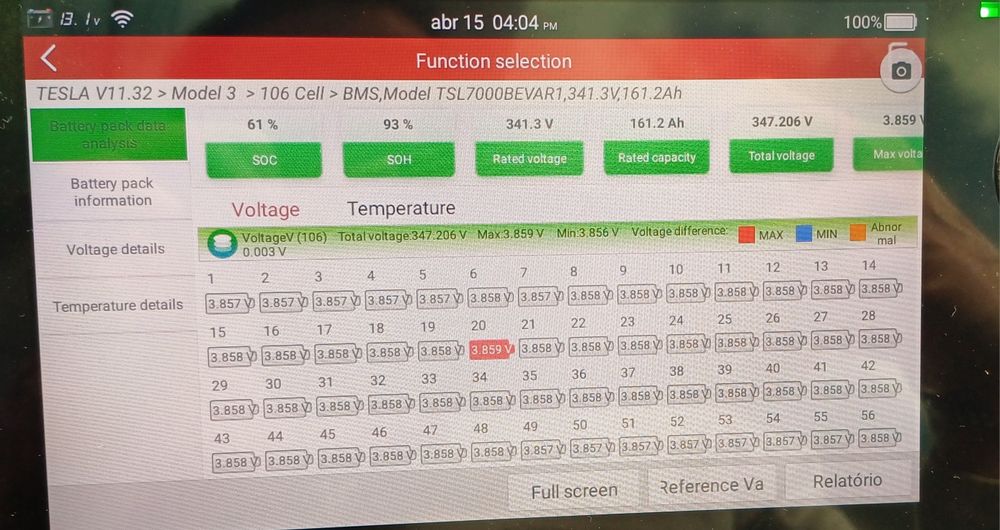 Diagnóstico Bateria EV – Veja o estado real antes de comprar o seu elétrico