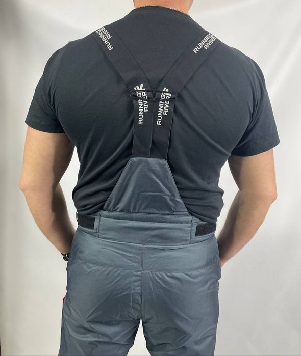 Мужские спортивные штаны с подтяжками лыжный комбинезон Running River