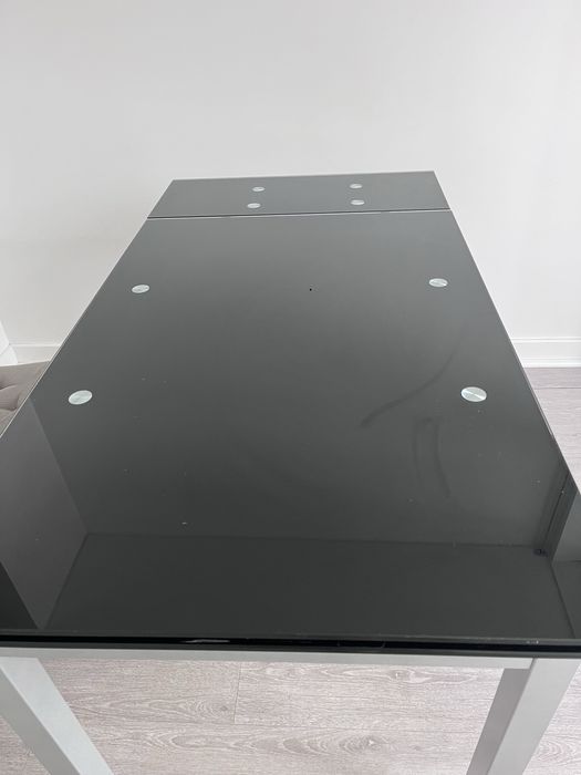 Mesa de jantar vidro/extensível