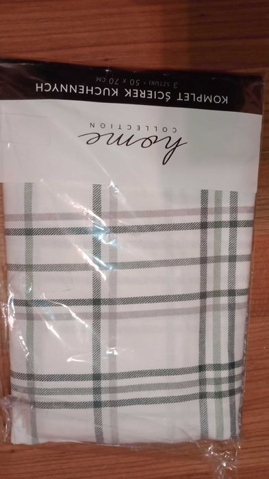 Ścierki Kuchenne 100% Bawełna 50x70cm Komplet 3 szt. NOWE w Opakowaniu