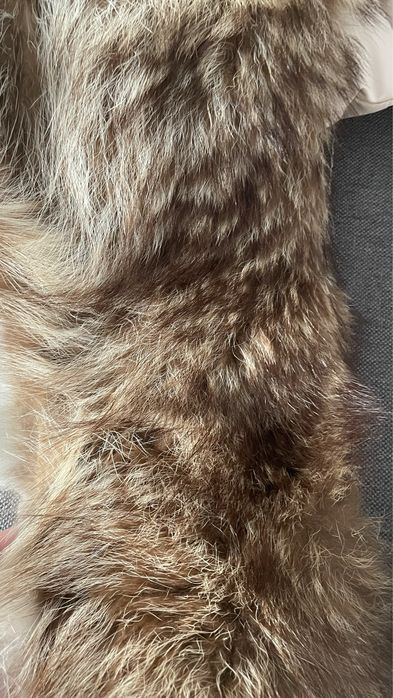 Пальто/пуховик зимовий з натуральним хутром