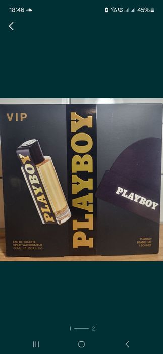 PLAYBOY zestaw woda + czapka