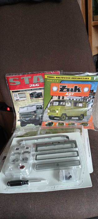 Żuk A07 nr 1 skala 1:8 + Star 266 nr 1 skala 1:12 (czytaj opis)