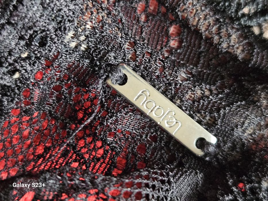 Lejaby stanik majtki 32,34 S komplet czarny piękny elegancki