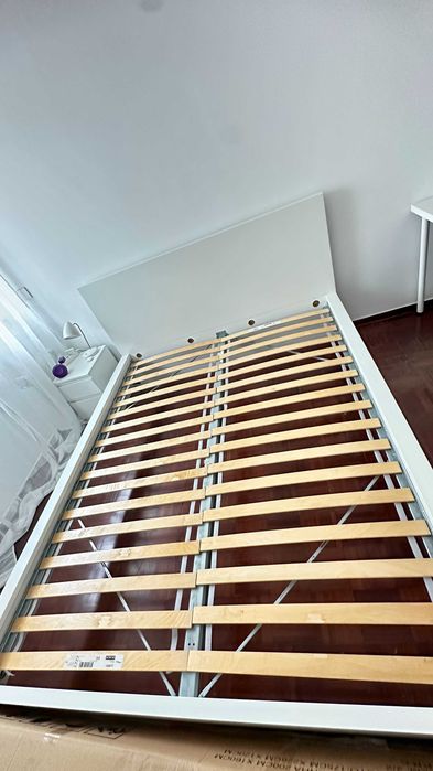 Estrutura de cama Ikea MALM (160x200 cm) – Branco